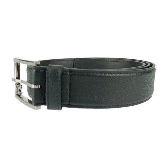 LOUIS VUITTON Saint Germain 35MM Belt M8355S Black Leather Men's #100 40 - Picture 2 of 9